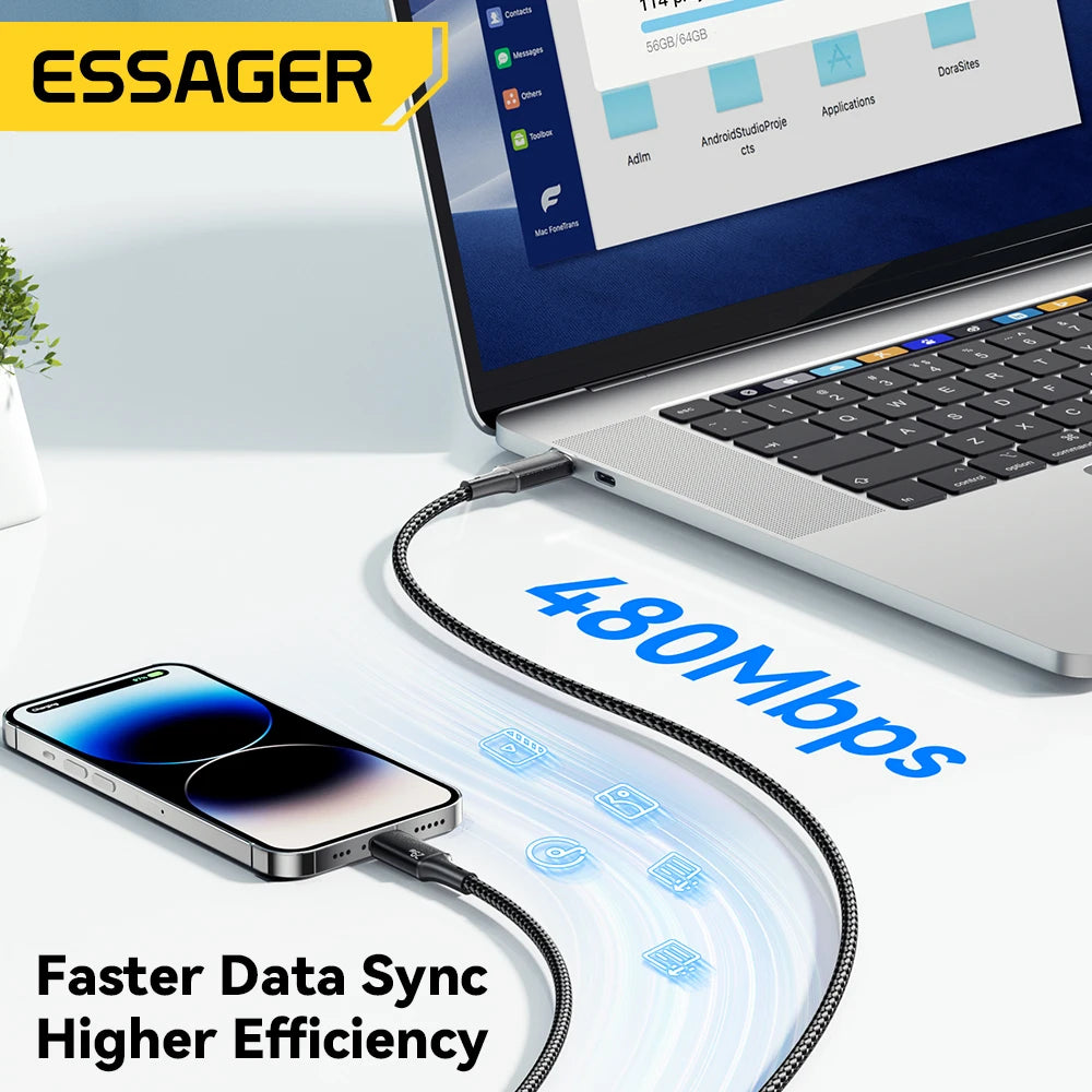 Fast Charging Cable for iPhone – USB-C to Lightning (0.25m / 1m / 2m / 3m)
