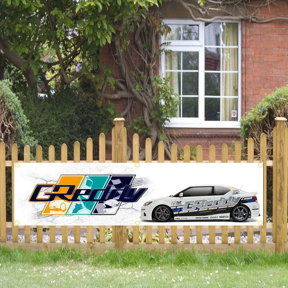 Greddy Banner Flag – Garage Wall Art