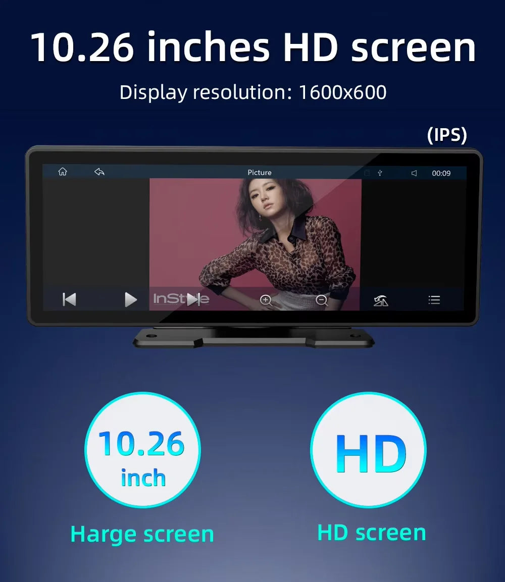 10.26” Universal Car Radio Multimedia Player – Wireless CarPlay & Android Auto