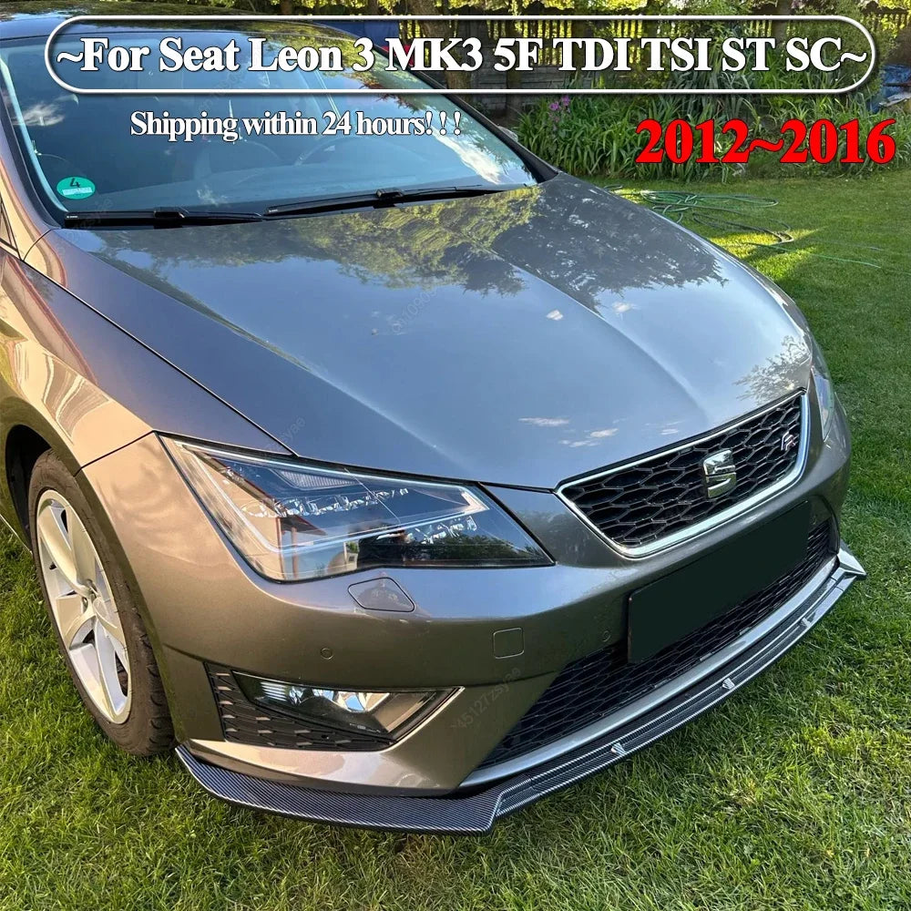 Front Bumper Lip Spoiler Splitter Kit – For Seat Leon MK3