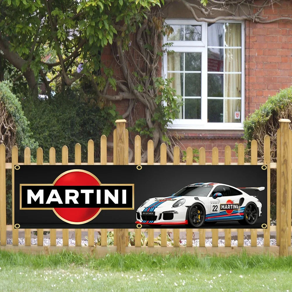 Martini Racing Banner Flag – Garage Wall Art