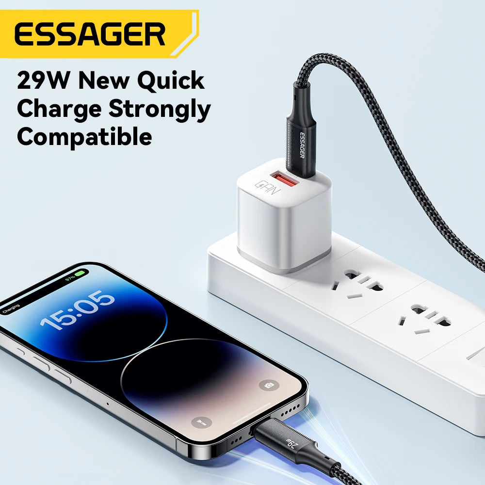 Fast Charging Cable for iPhone – USB-C to Lightning (0.25m / 1m / 2m / 3m)