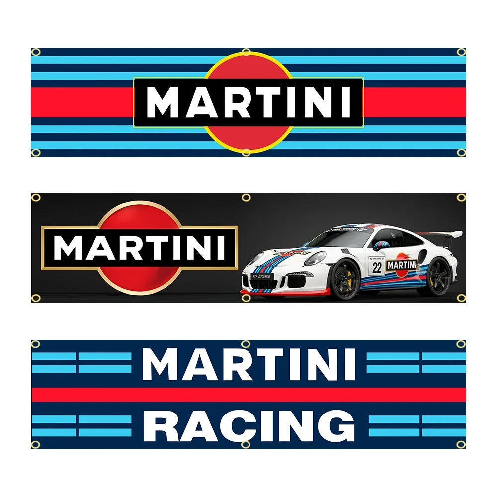 Martini Racing Banner Flag – Garage Wall Art