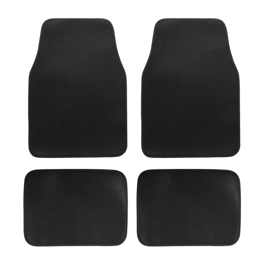 4PCS Black Floor Mats – Universal Fit Car Interior Protection