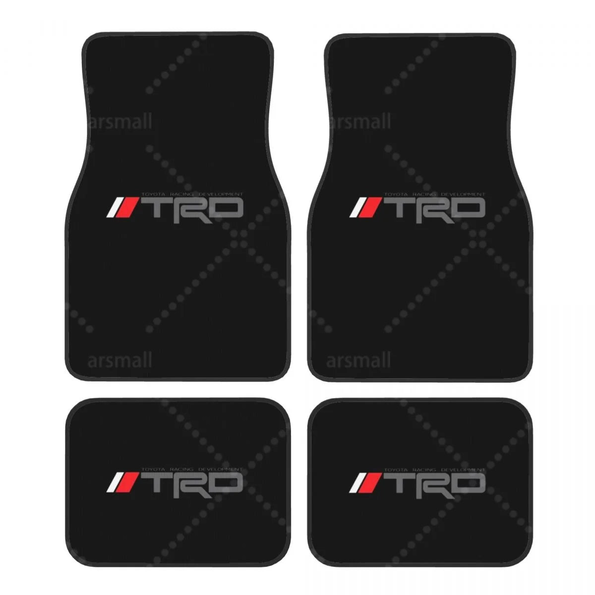 TRD Car Floor Mats – 4-Piece Set Front & Rear with Non-Slip Backing