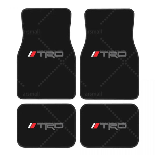 TRD Car Floor Mats – 4-Piece Set Front & Rear with Non-Slip Backing