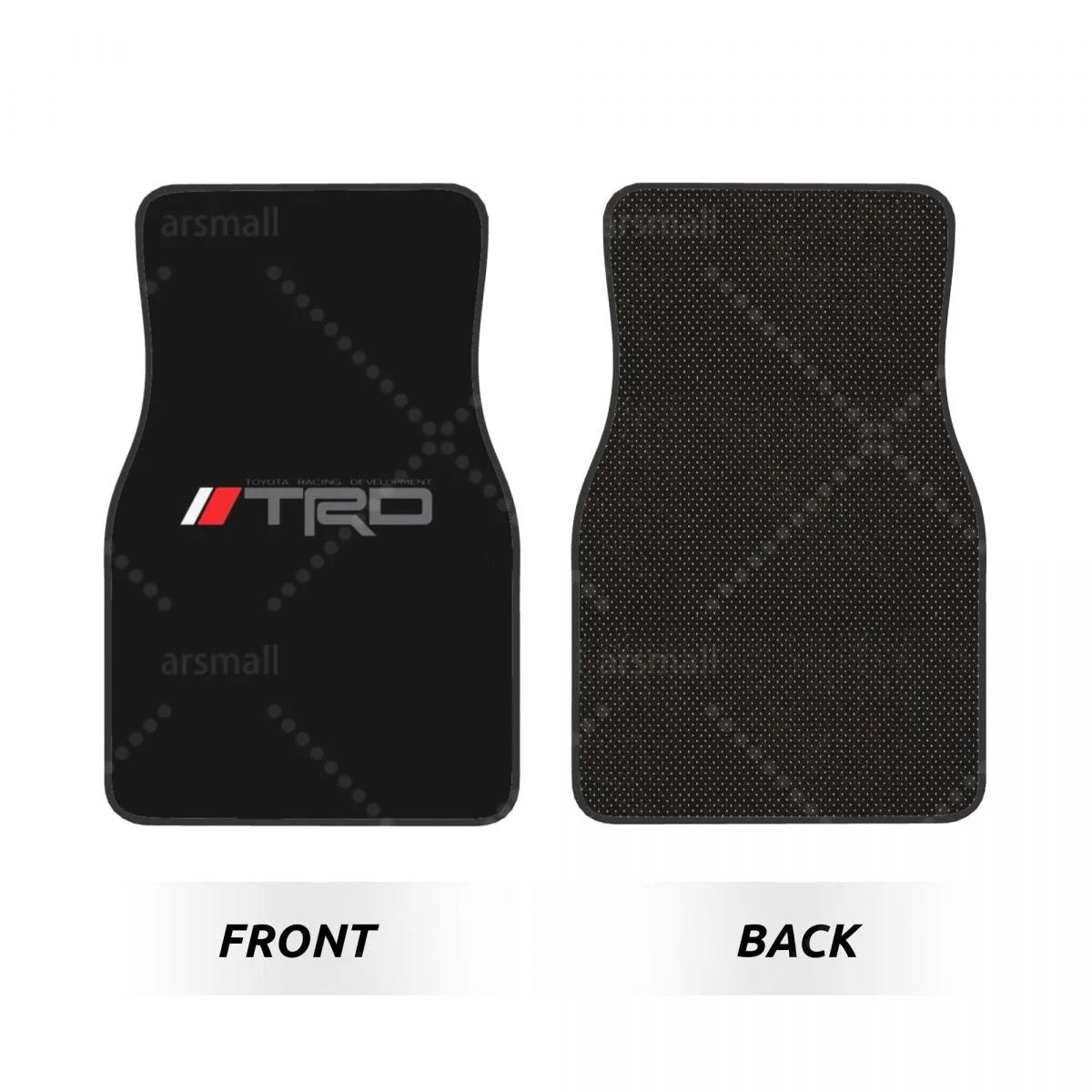 TRD Car Floor Mats – 4-Piece Set Front & Rear with Non-Slip Backing