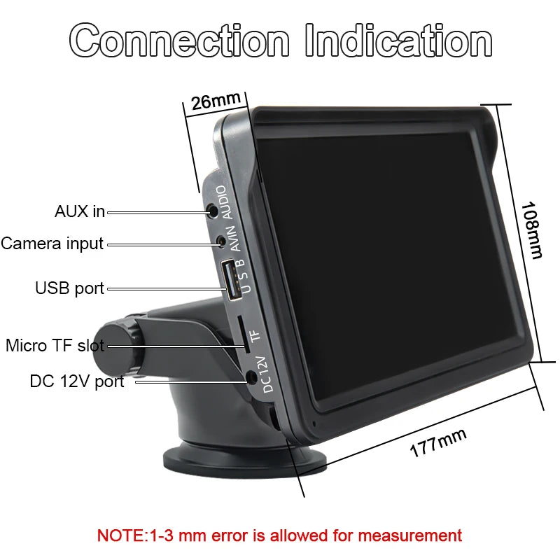 7” Universal Car Multimedia Player – Wireless CarPlay & Android Auto