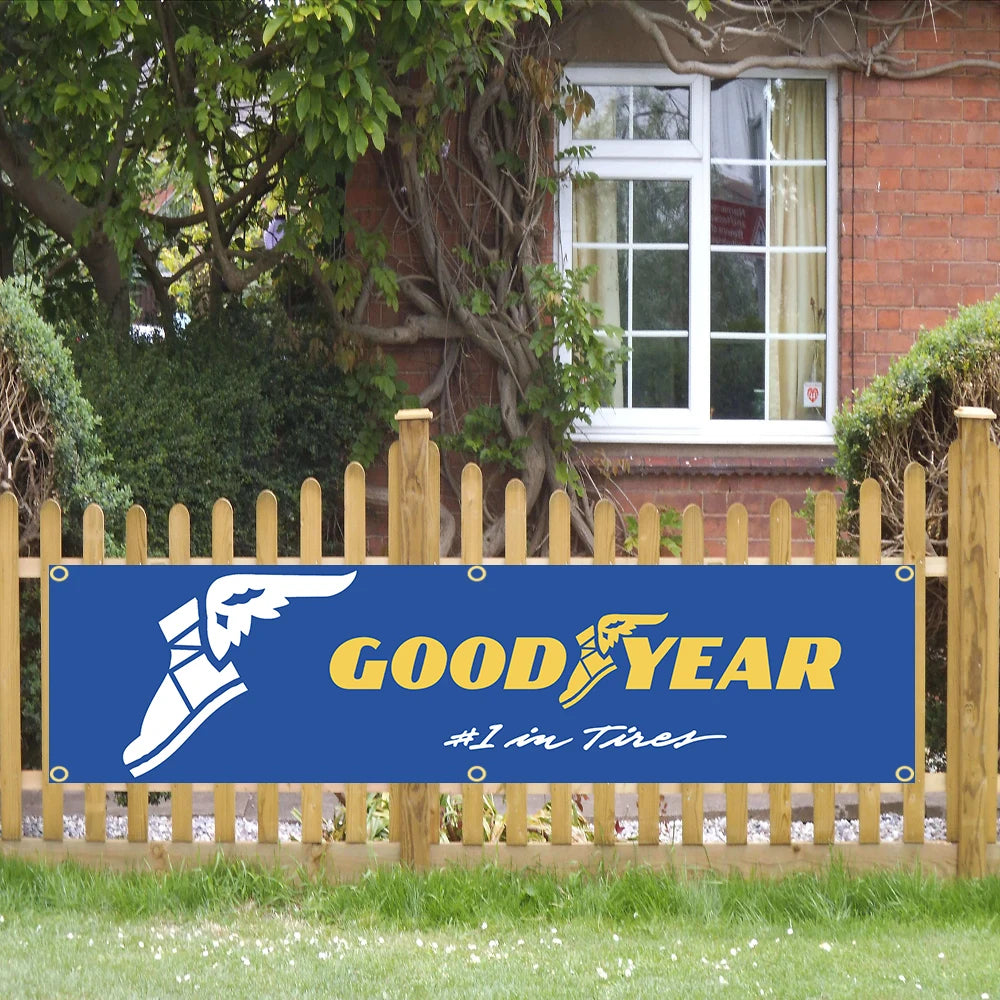 Goodyear Tyres Banner Flag – Garage Wall Art