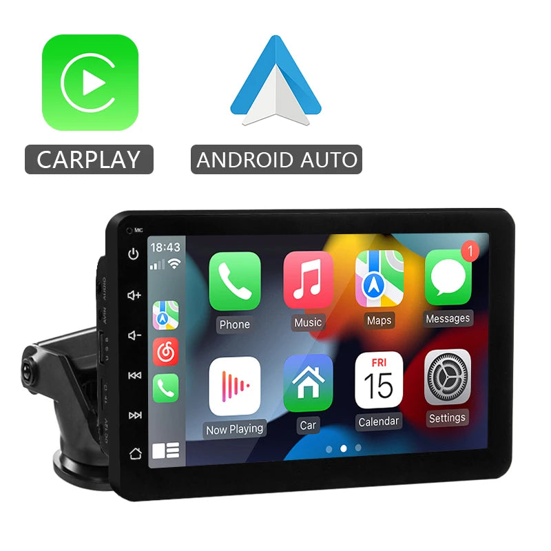 7” Universal Car Multimedia Player – Wireless CarPlay & Android Auto