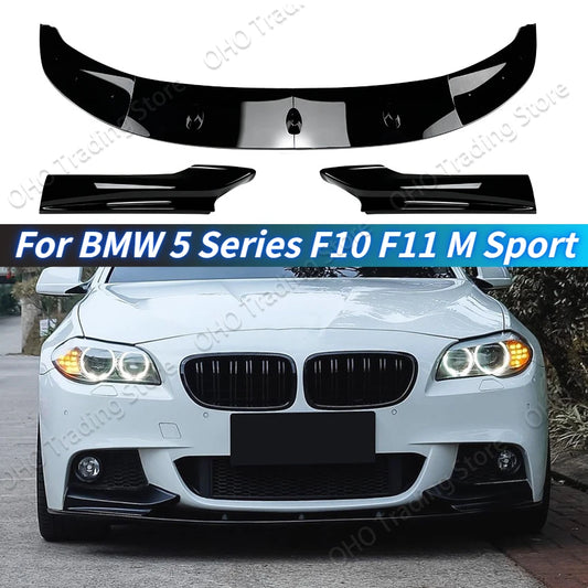 Front Bumper Lip Spoiler Splitter Kit – For BMW 5 Series F10 / F11 M Sport (2011–2017)