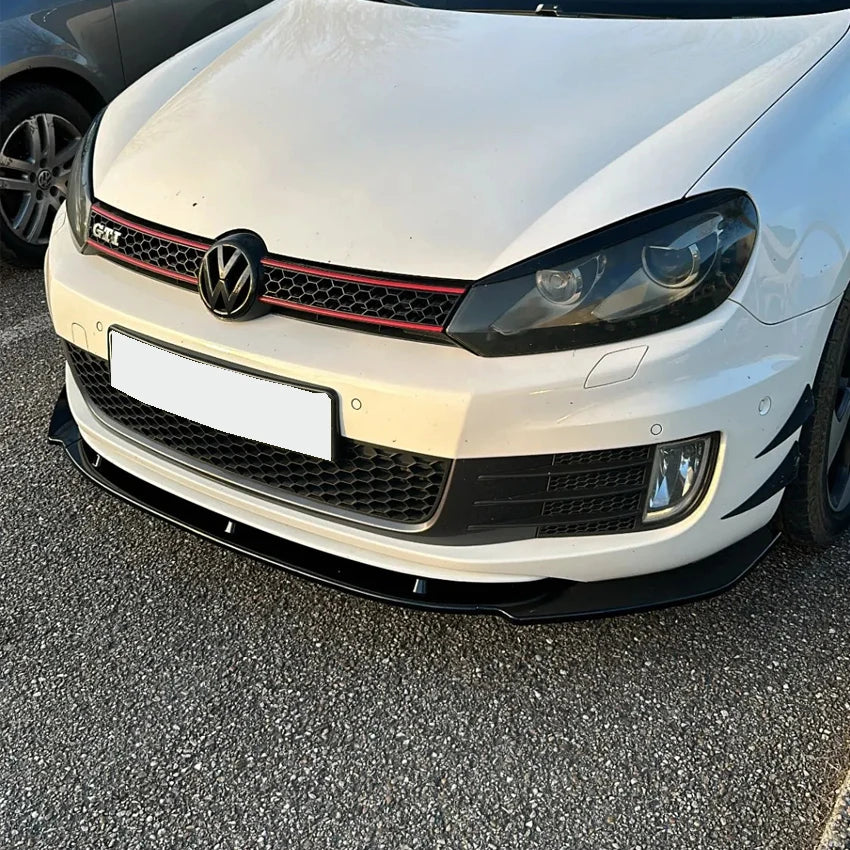 Front Bumper Lip Spoiler Splitter Diffuser Kit – For Volkswagen Golf 6 MK6 GTI / GTD (2009–2013)