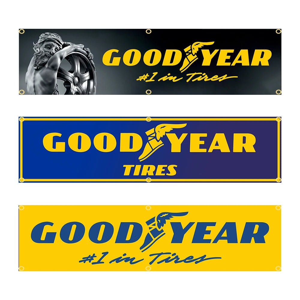 Goodyear Tyres Banner Flag – Garage Wall Art