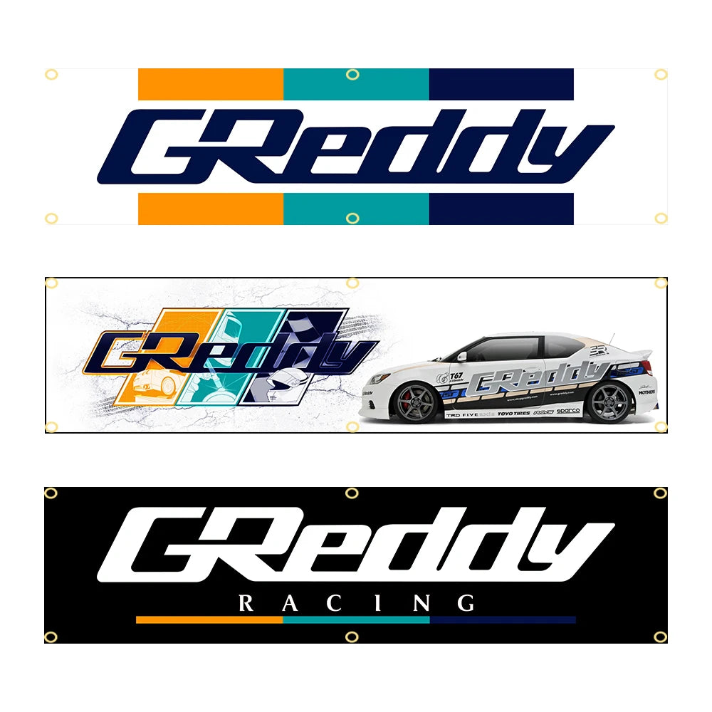 Greddy Banner Flag – Garage Wall Art