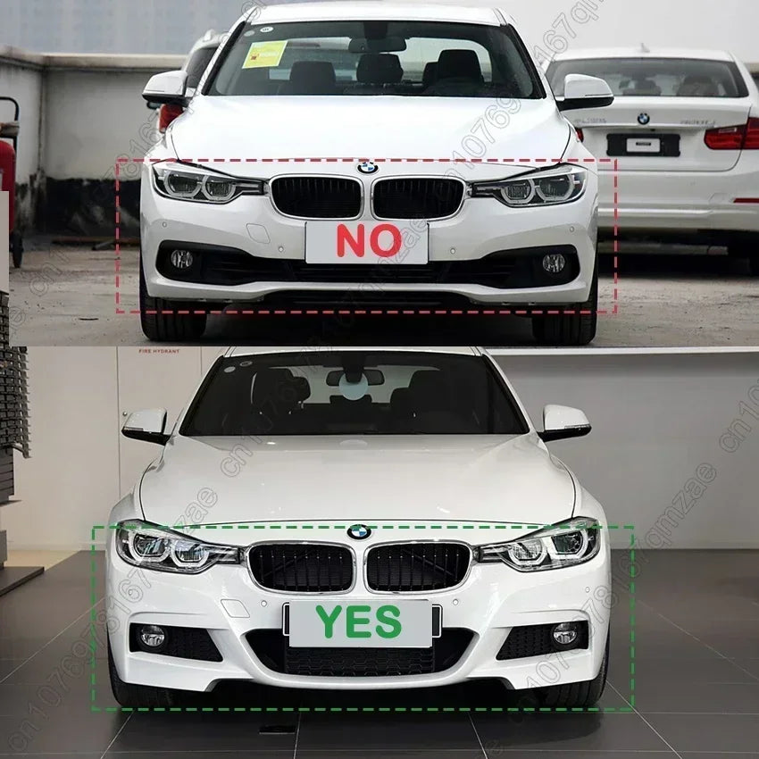 Front Bumper Lip Spoiler Splitter Kit – For BMW F30/F31 3 Series M Sport (2012–2018)
