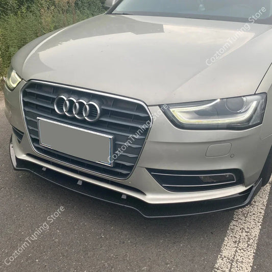 Front Bumper Lip Spoiler Splitter Kit – For Audi A4 B8.5 Facelift Standard/Base (2012–2016, Saloon & Avant)
