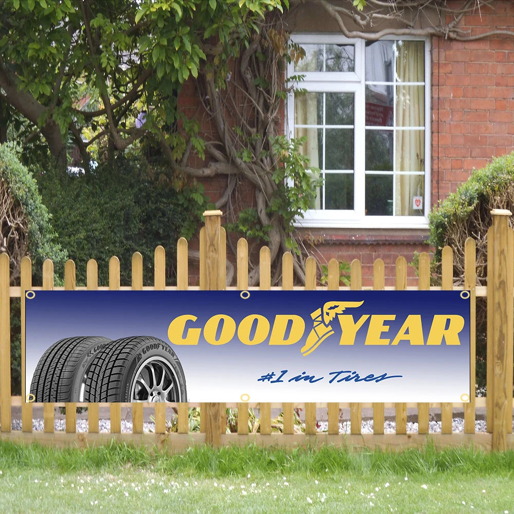 Goodyear Tyres Banner Flag – Garage Wall Art