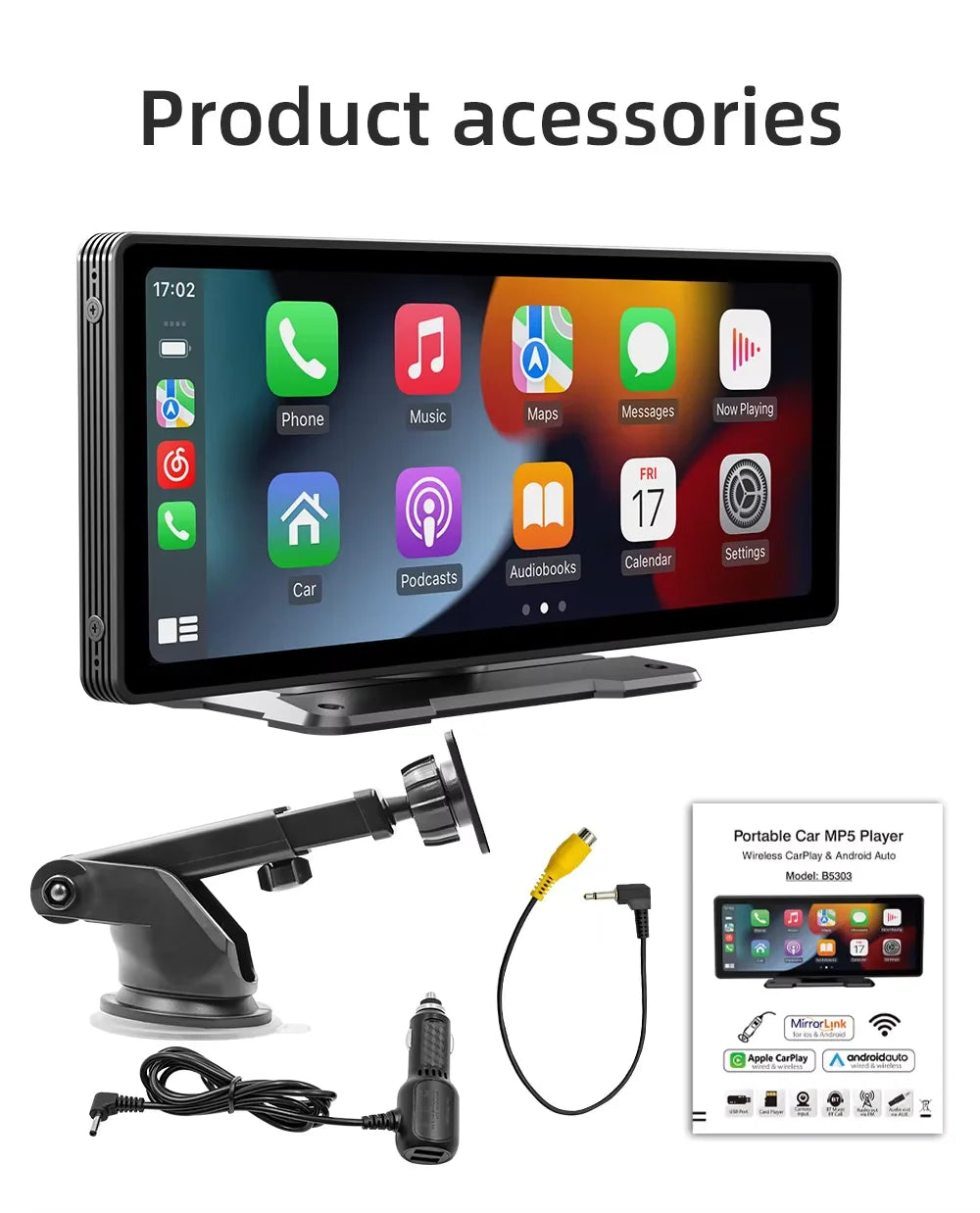 10.26” Universal Car Radio Multimedia Player – Wireless CarPlay & Android Auto