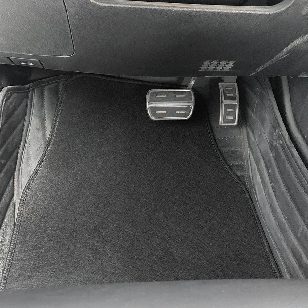 4PCS Black Floor Mats – Universal Fit Car Interior Protection