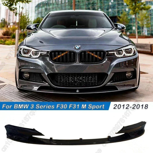Front Bumper Lip Spoiler Splitter Kit – For BMW F30/F31 3 Series M Sport (2012–2018)